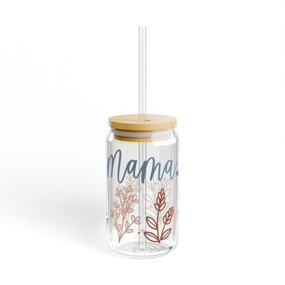 Mama Flower 16oz Glass