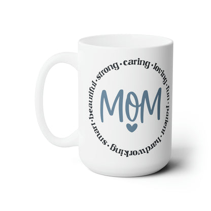 Mom Adjectives Mug 15oz